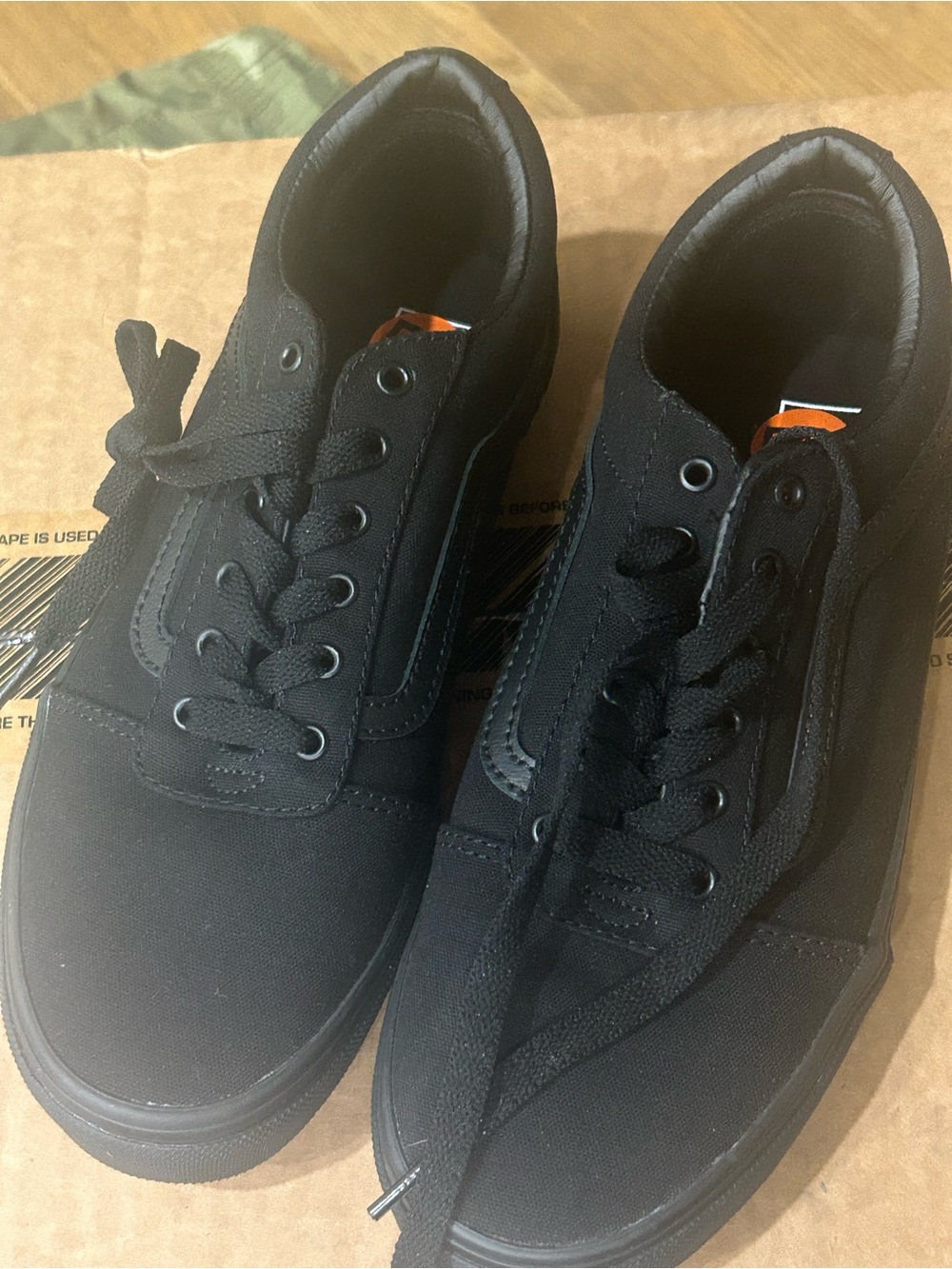 Vans Authentic Black Canvas Low-Top Sneakers